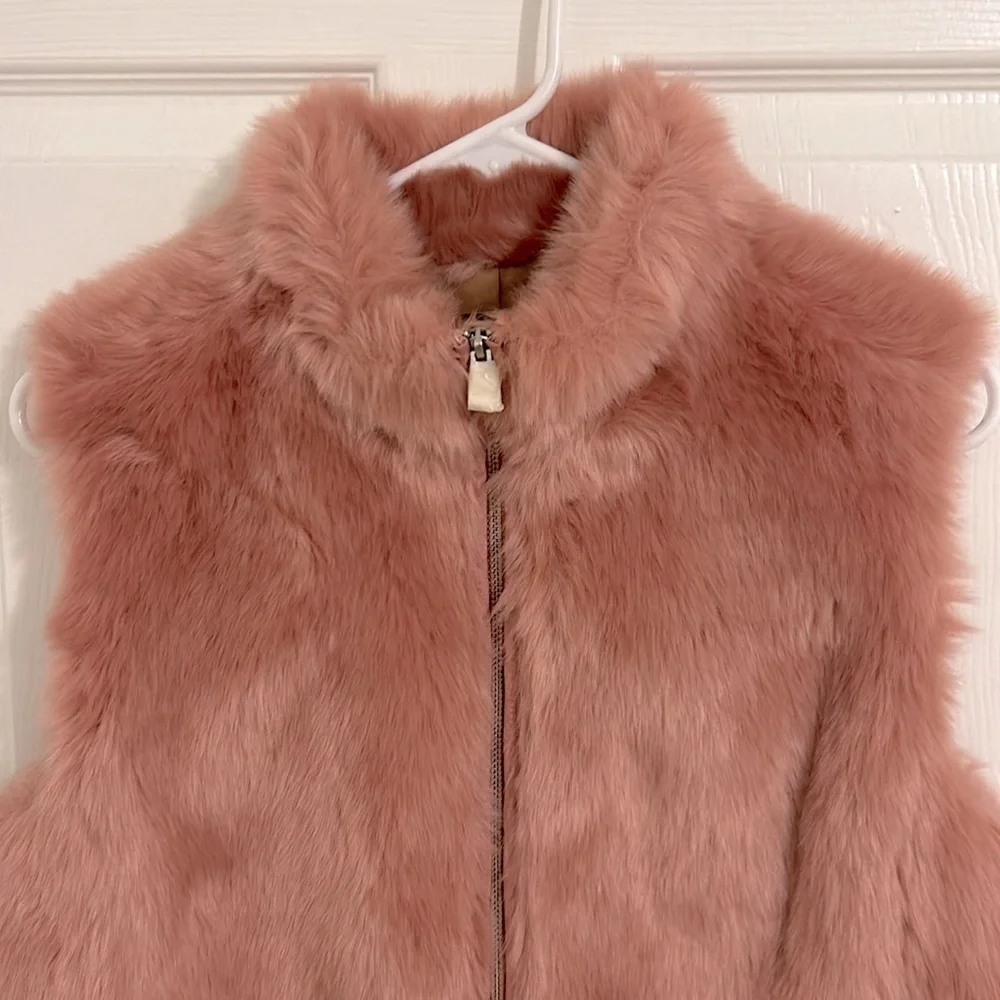 J. Crew Women's Faux Fur Vest Pink New Size Small